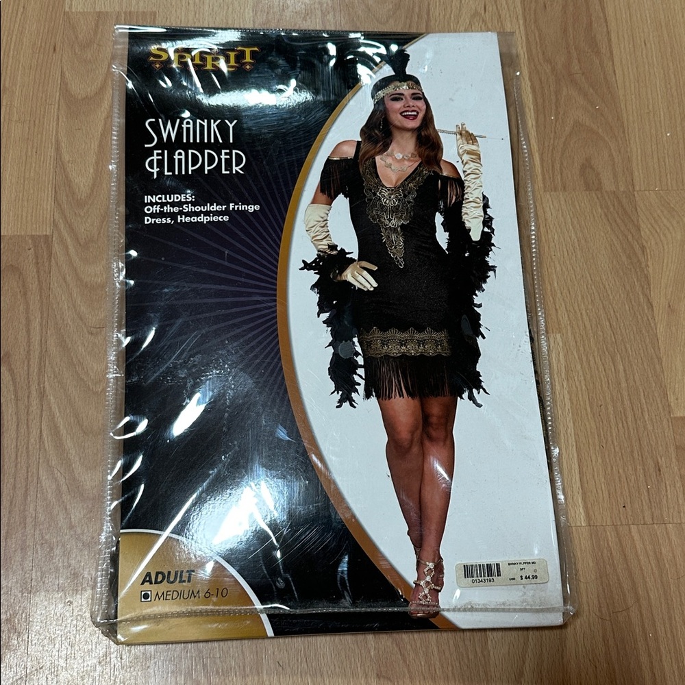 Spirit Halloween Black Swanky Flapper Costume